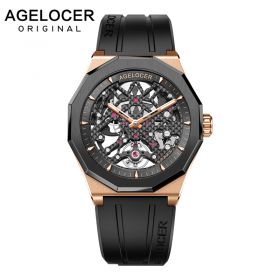 Swiss Watch Brand Man Watches with Mechanical Self-wind Sport Waterproof Clock Man Watches Military Luxury Men's Watch Automatic 6001H1-R