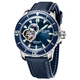 Reef Tiger Super Luminous Automatic Sport Watch For Men Stainless Steel Dive Watches With Date RGA3039